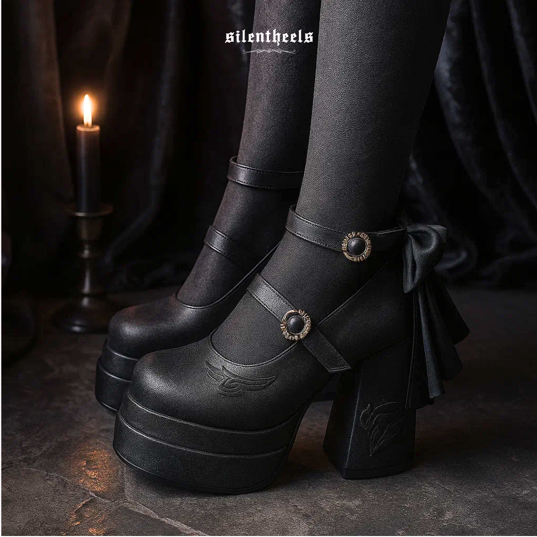 Nocturne Waltz - Satin Mary Janes