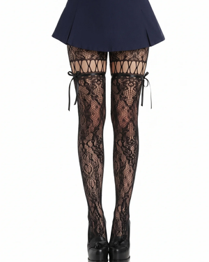 Velvet Lace Tights