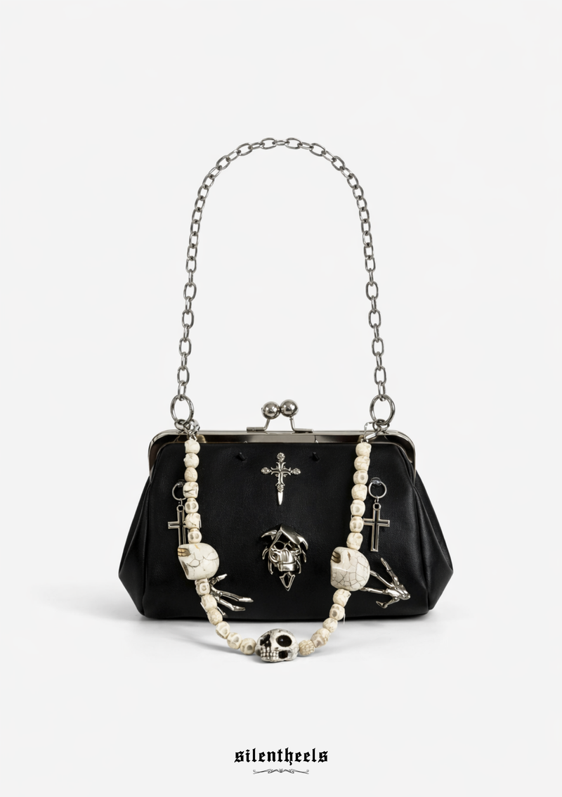Bone Rosary Pouch Bag