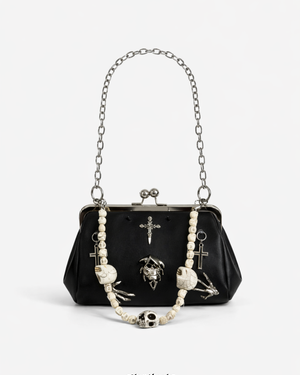 Bone Rosary Pouch Bag