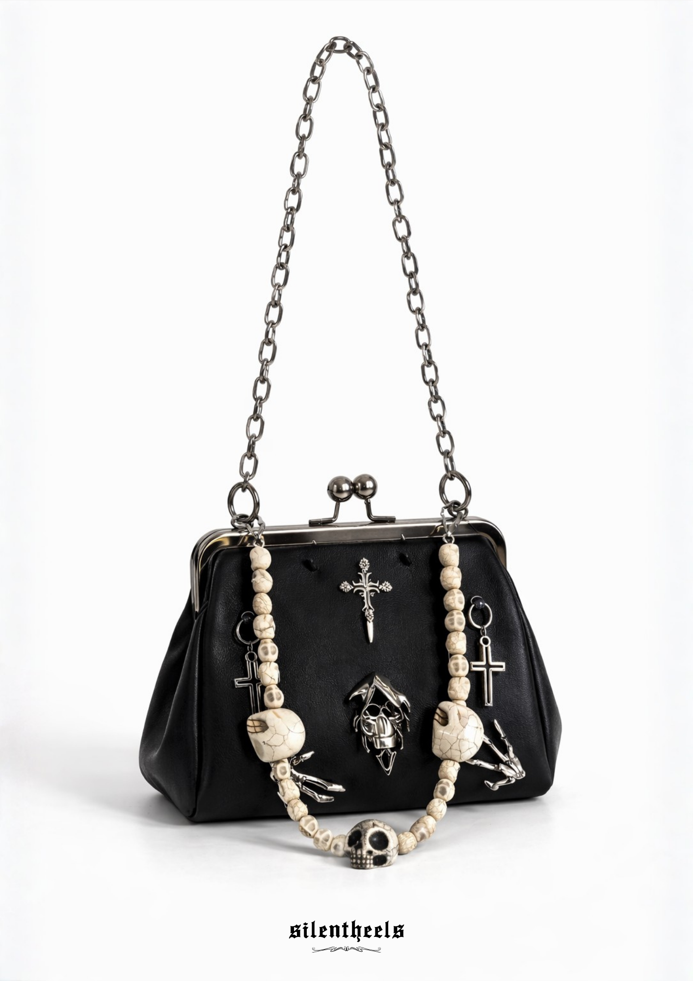 Bone Rosary Pouch Bag
