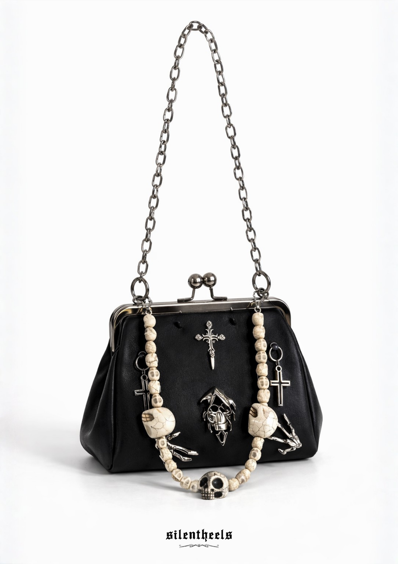 Bone Rosary Pouch Bag