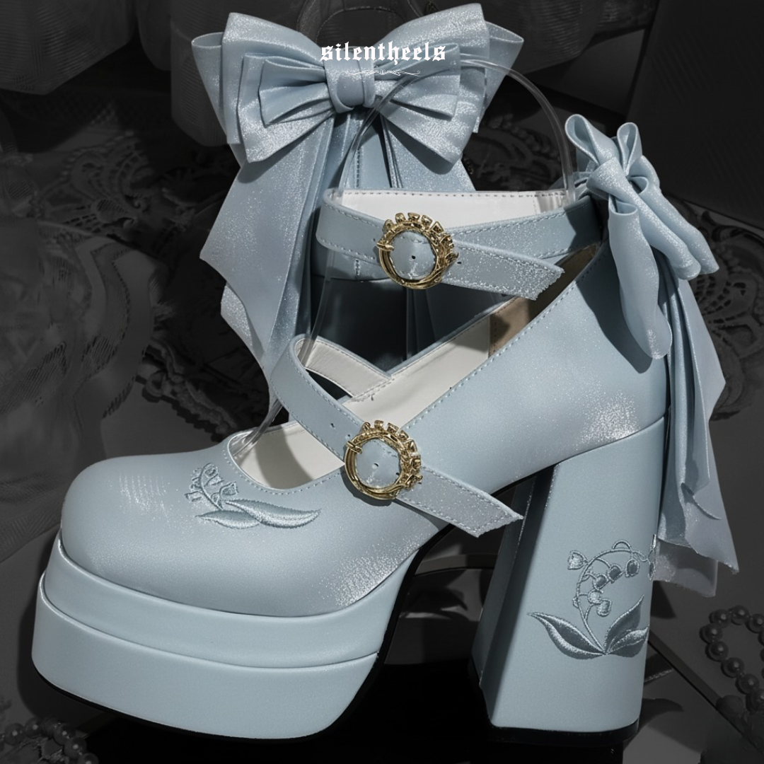 Nocturne Waltz - Satin Mary Janes