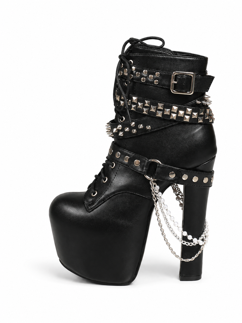 Spike Strap Heels