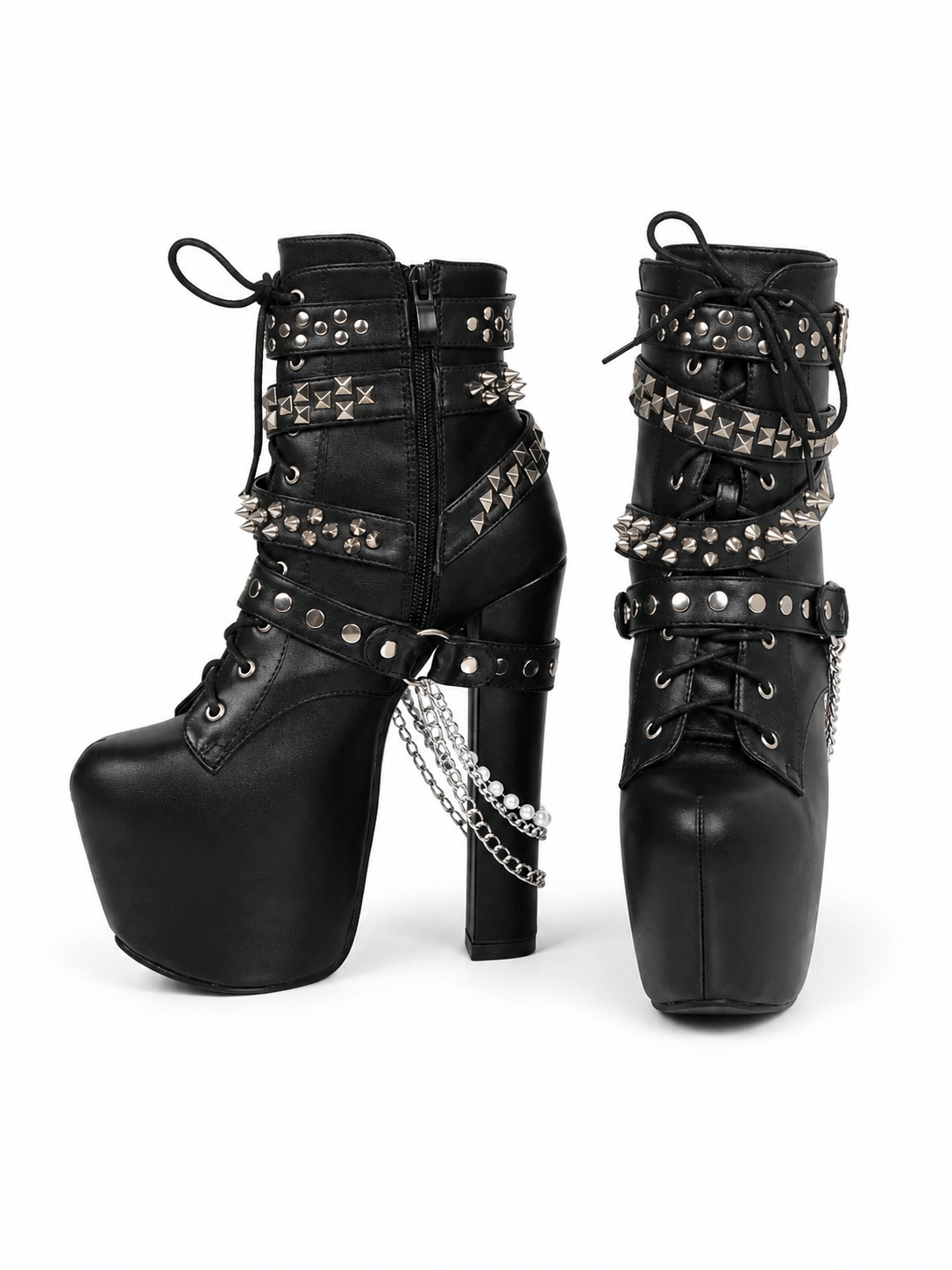 Spike Strap Heels