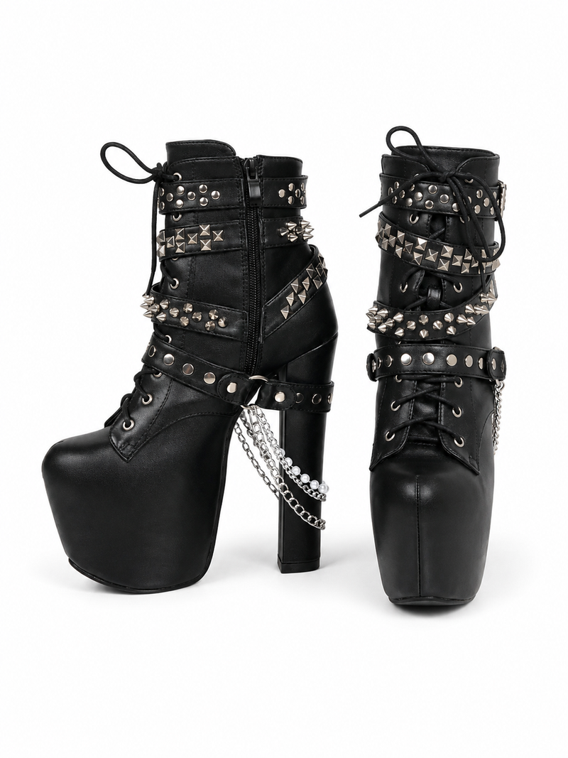 Spike Strap Heels